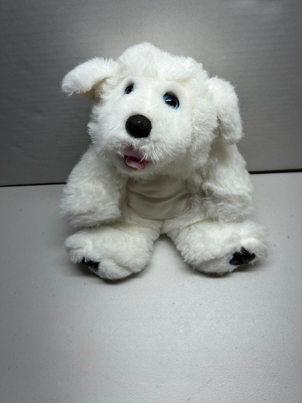 Vintage 1992 Tyco My Puppy Loves Me 13” White Dog Plush